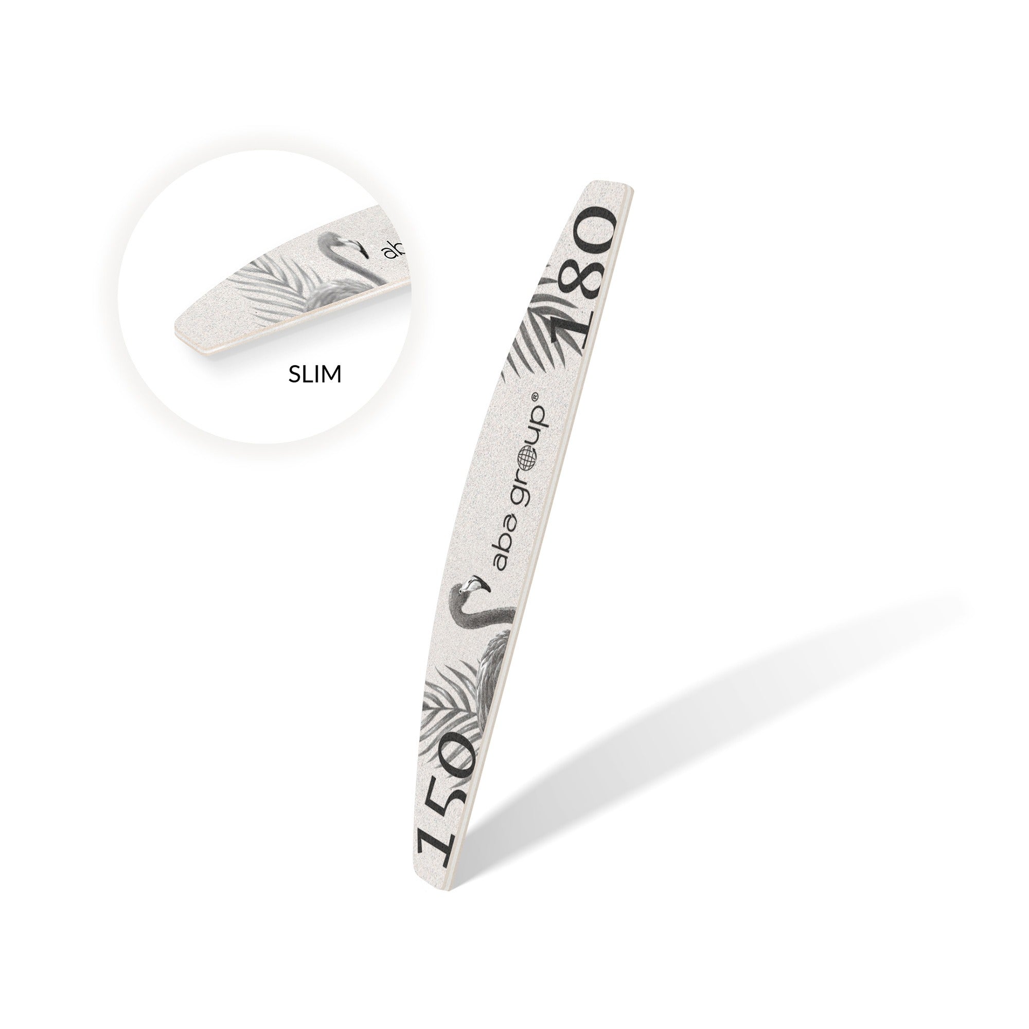 Aba Group Pilnik Do Paznokci Półksiężyc 150/180 Slim - Flaming