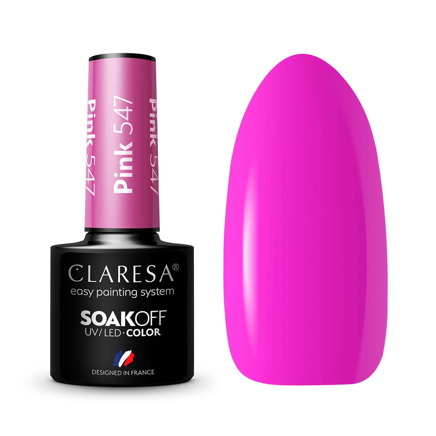 Claresa - Lakier Hybrydowy Pink 547 -5g