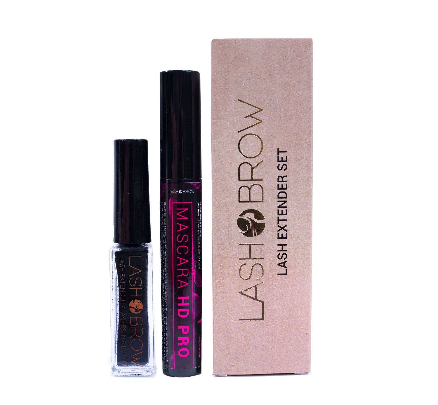 Lash Brow Zestaw Tusz + Rzęsy W Butalce
