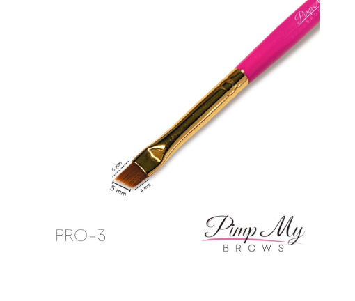 Wonder Lashes Pędzel Do Brwi Skośny Pimp My Brows PRO – 3 Pimp My Lashes