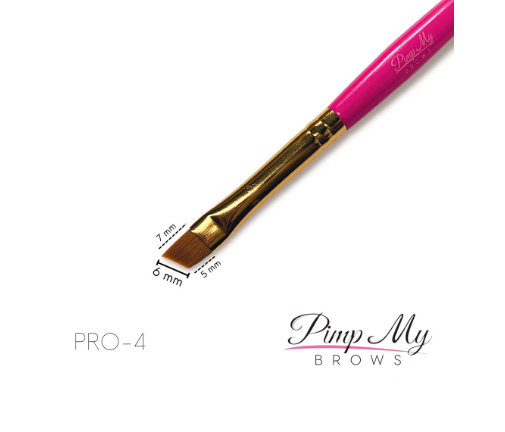 Wonder Lashes Pędzel Do Brwi Skośny Pimp My Brows PRO – 4 Pimp My Lashes