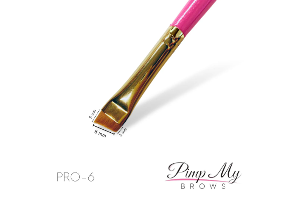 Wonder Lashes Pędzel Do Brwi Skośny Pimp My Brows PRO 6 Pimp My Lashes