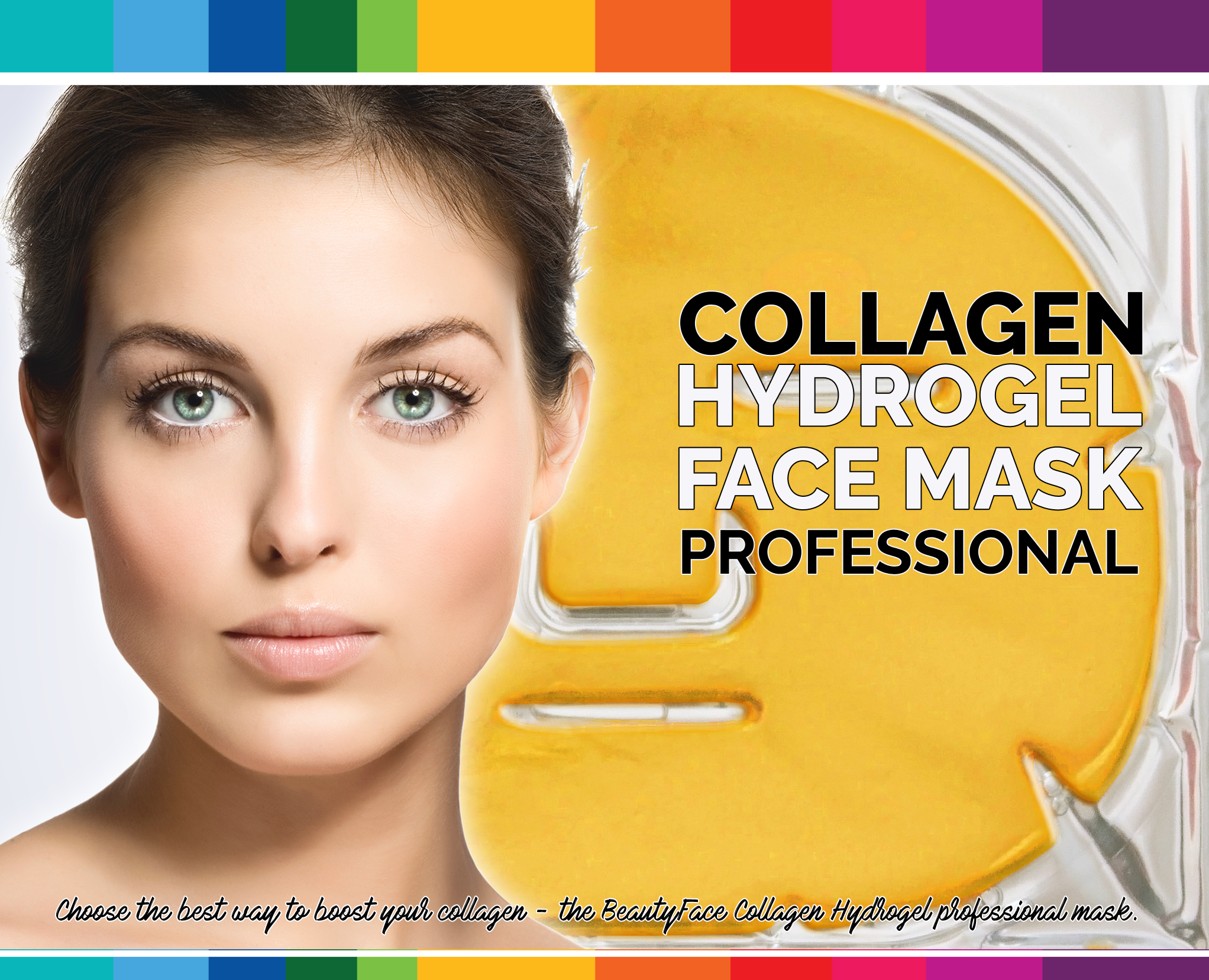 Beautyface Hydrogel Przeciwzmarszczkowa Kolagenowa Maska Z 24k Złotem I Kwasem Hialuronowym