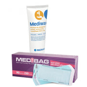 Zestaw MEDIBAG Torebki Do Sterylizacji 090x230 200szt + Medilab Mediwax Krem Do Rąk 75ml