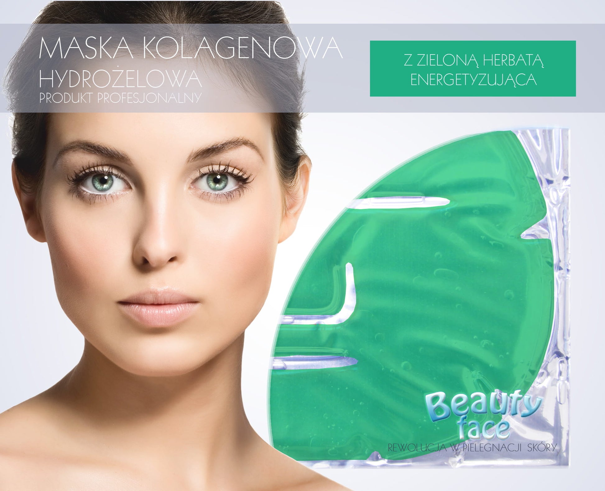 Beautyface Hydrogel Witaminowo Energetyzująca Maska Kolagenowa Z Zieloną Herbatą I Witaminami