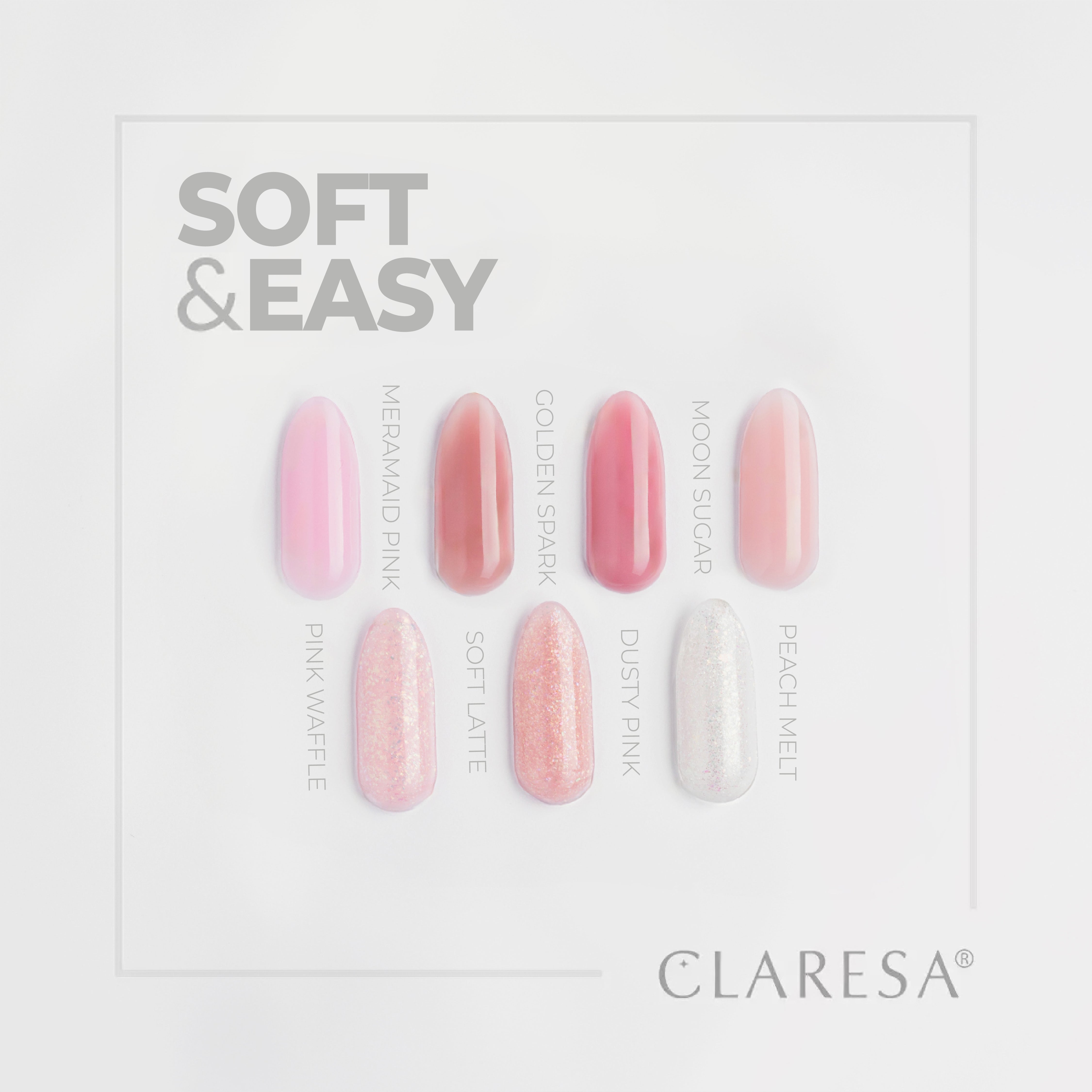 Claresa Żel Budujący Soft&Easy Mermaid Pink 45g