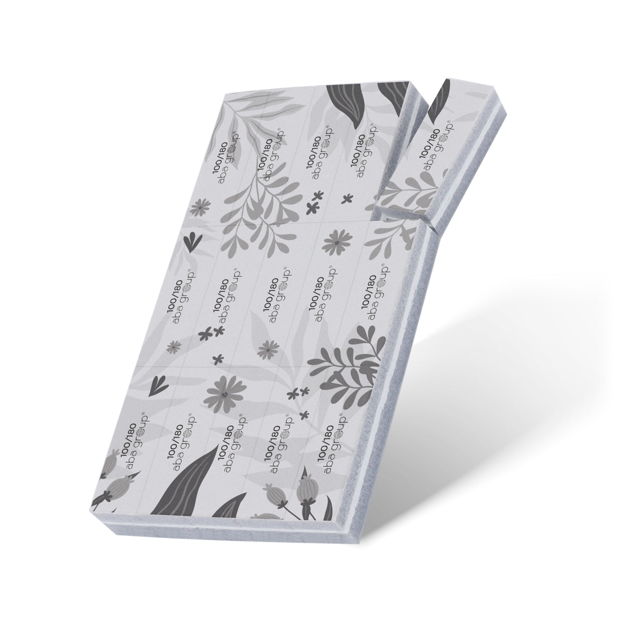 Aba Group Tear-Off Buffer Flowers Blok Jednorazowych Polerek Do Odrywania “Flowers” 100/180, 45 Sztuk