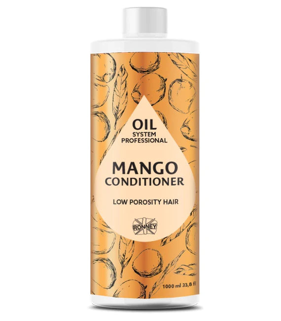 Ronney Ronney Professional Oil System Low Porosity Hair - Odżywka Do Włosów Niskoporowatych Mango 1000 Ml — Składniki i ocena