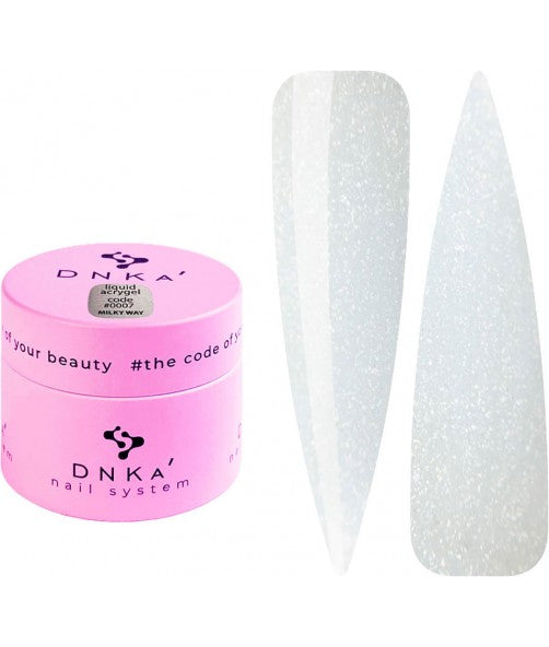 DNKa Liquid Acrygel Płynny Żel Wzmacniający Płytkę #0007 Milky Way 15ml
