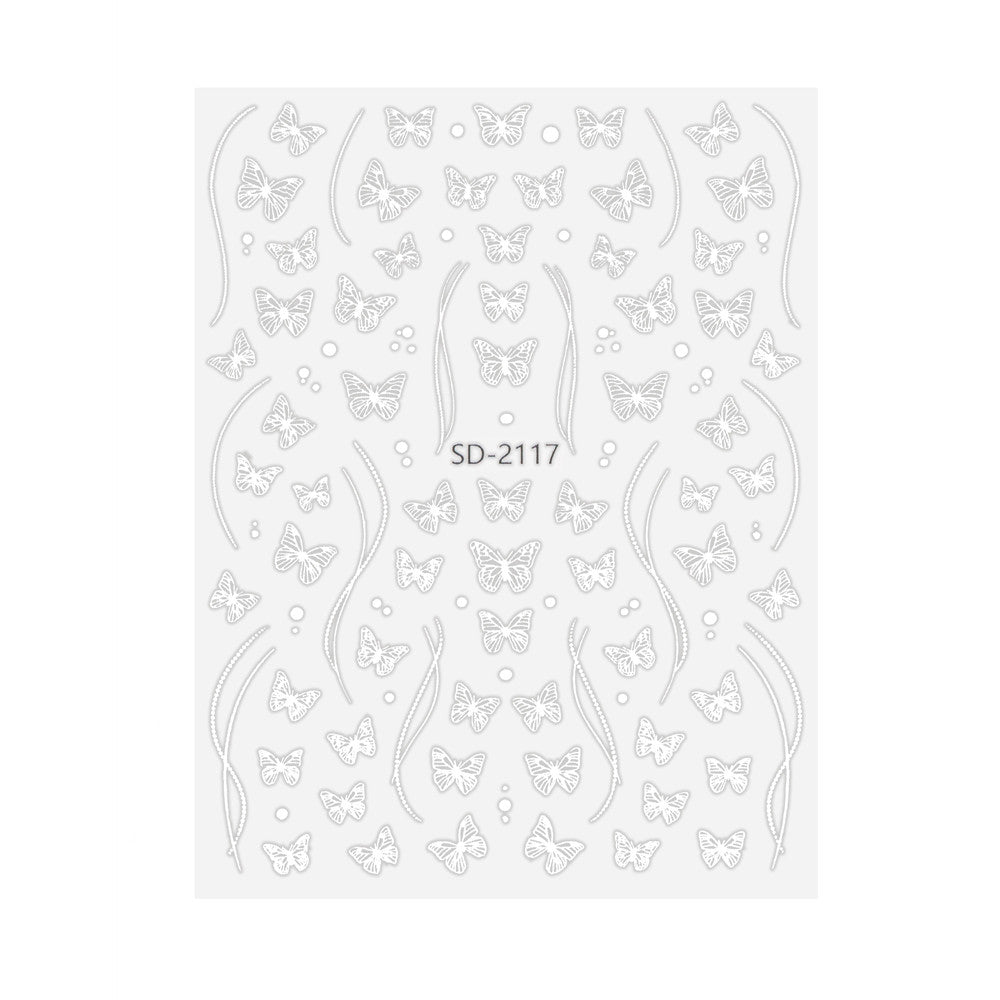 Naklejki Do Paznokci 5D Samoprzylepne Kokardki SD-2117