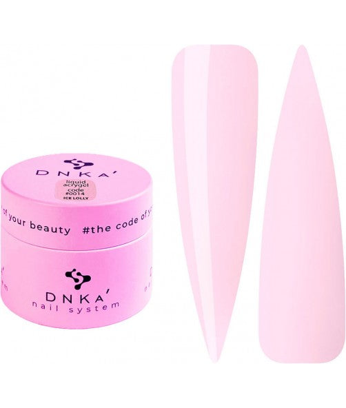 DNKa Liquid Acrygel Płynny Żel Wzmacniający Płytkę #0014 Ice Lolly 15ml