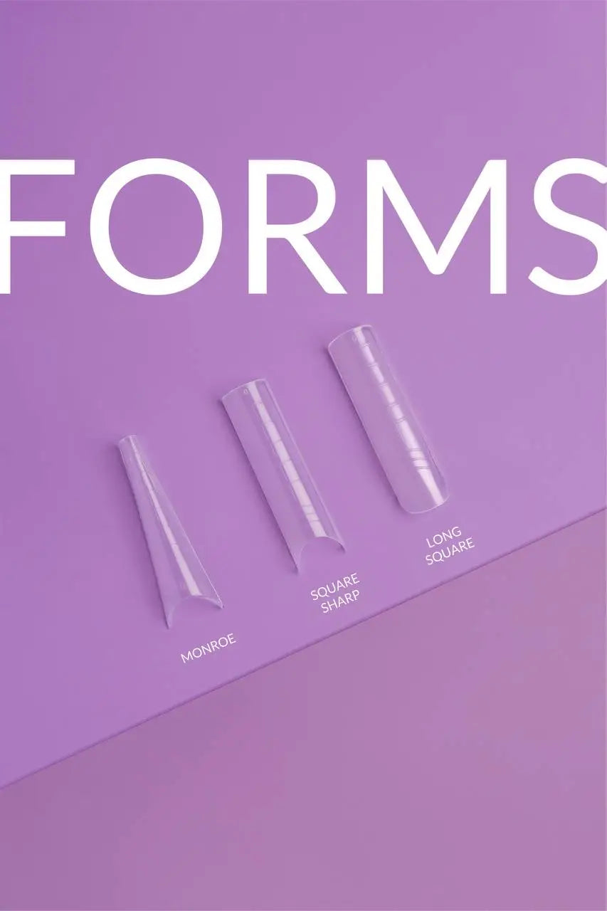 DNKa Formy Do Paznokci Reusable Upper Nail Forms Long Square 120pcs