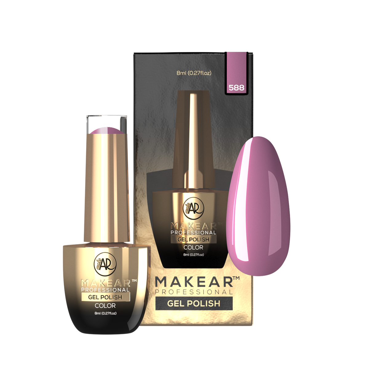 MAKEAR Makear Hybrid-Nagellack 588 Regular 8Ml — Inhaltsstoffe und Bewertung