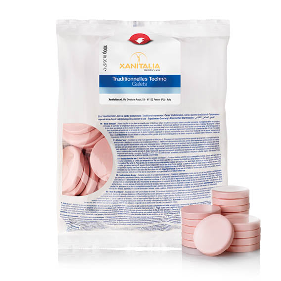 Xanitalia Traditionnelles Techno Galets Wosk Dyski Rosa Pink 1000g