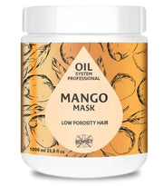 Ronney Professional Oil System Low Porosity Hair Maska Do Włosów Niskoporowatych Mango 1000ml
