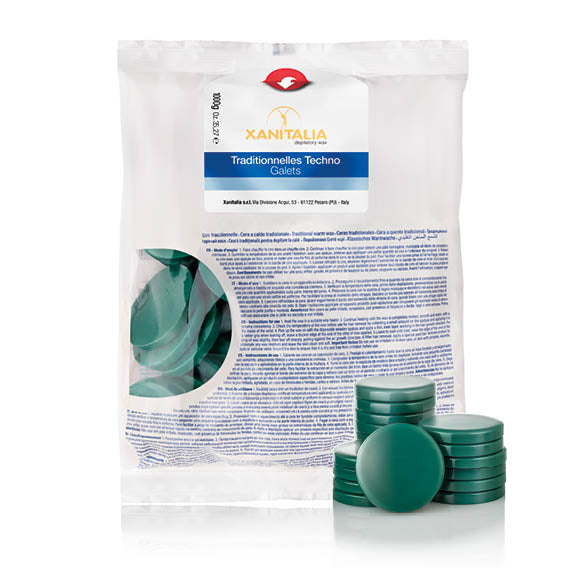 Xanitalia Traditionnelles Techno Galets Wosk Dyski Clorofilla 1000g