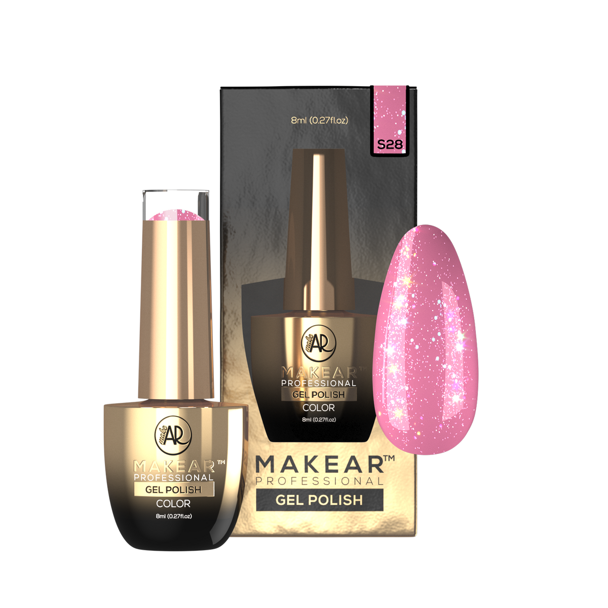 MAKEAR Makear Hybrid-Nagellack S28 Glitter 8Ml — Inhaltsstoffe und Bewertung