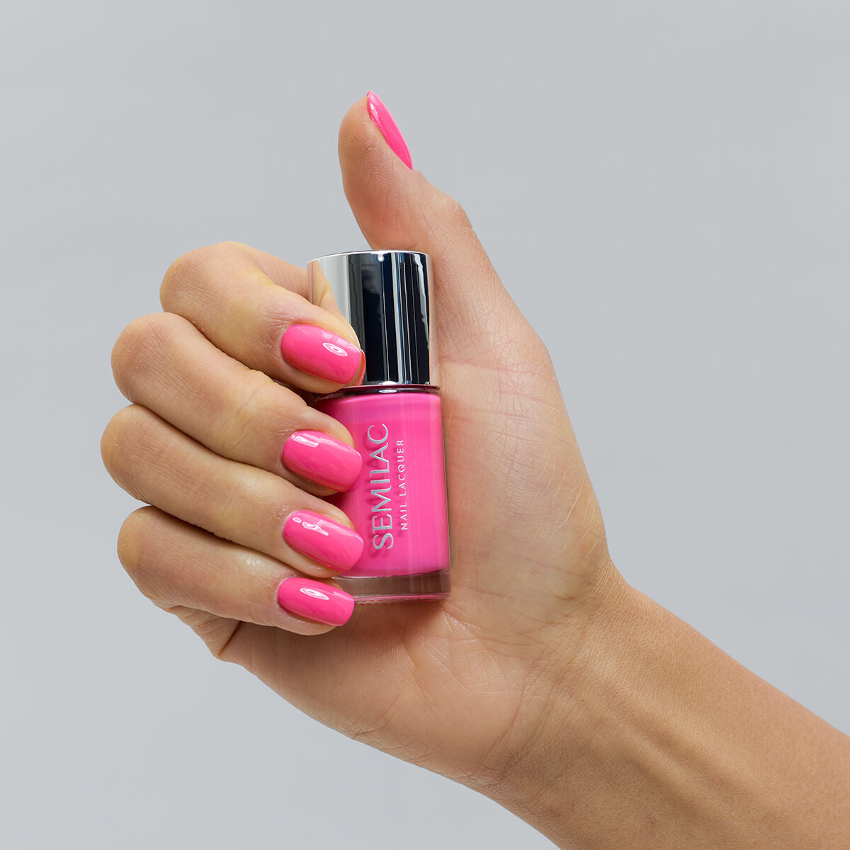 Semilac Lakier Klasyczny 119 Nail Lacquer Neon Pink 9 ml