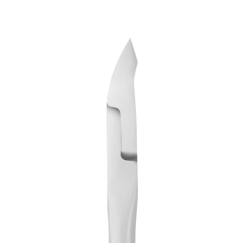 Profesjonalne cążki do skórek Expert 91 5mm    długość ostrzy 5 mm dłgość cążek 120 mm      proste krawędzie tnące wykonane ze stali nierdzewnej, używanej do produkcji narzędzi chirurgicznych do pracy w trudnodostępnych miejscach dzięki zwężonej części roboczej proste, wydłużone uchwyty sprężynka gwarantuje smukłość ruchów i gładkość cięcia    dodatkowa odporność na korozję dzięki polerowaniu przy użyciu pasty szlifierskiej GOI      wieloetapowe ręczne ostrzenie narzędzi       doskonała funkcjon