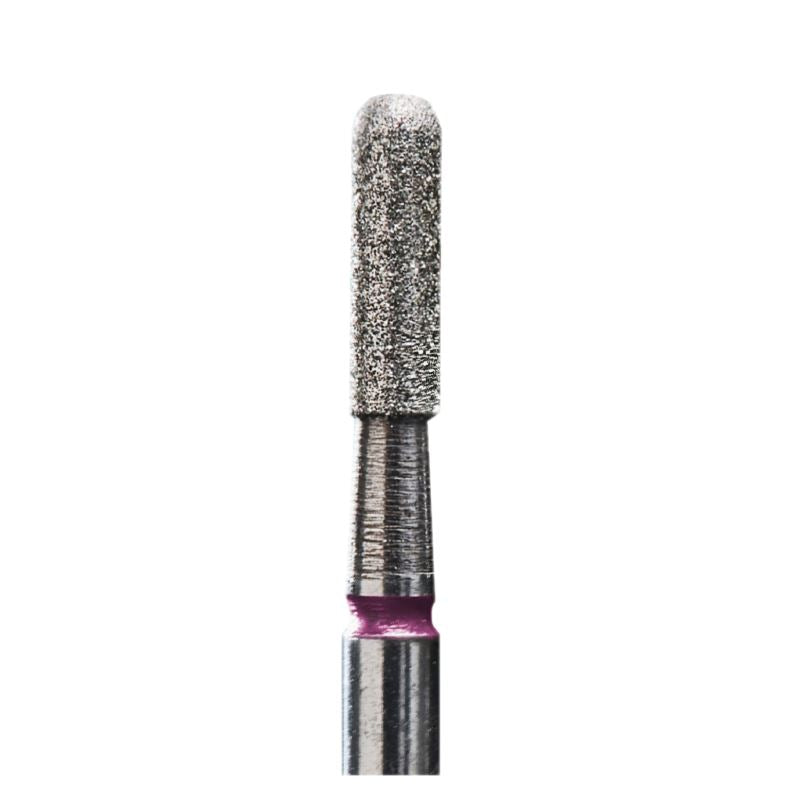 Staleks Frez Diamentowy Zaokrąglony Walec Czerwony 2,3/8mm 6szt