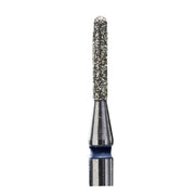 Staleks Frez Diamentowy Zaokrąglony Walec Niebieski 1,4/8mm 6szt