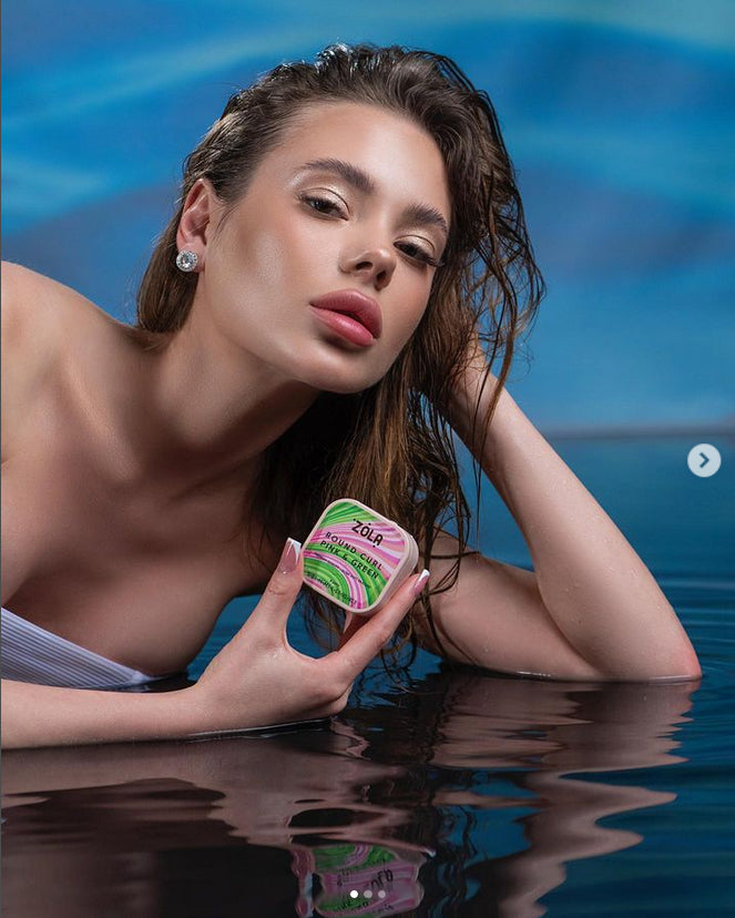 Zola Wałeczki Silikonowe Do Laminacji Rzęs Round Curl Pink & Green