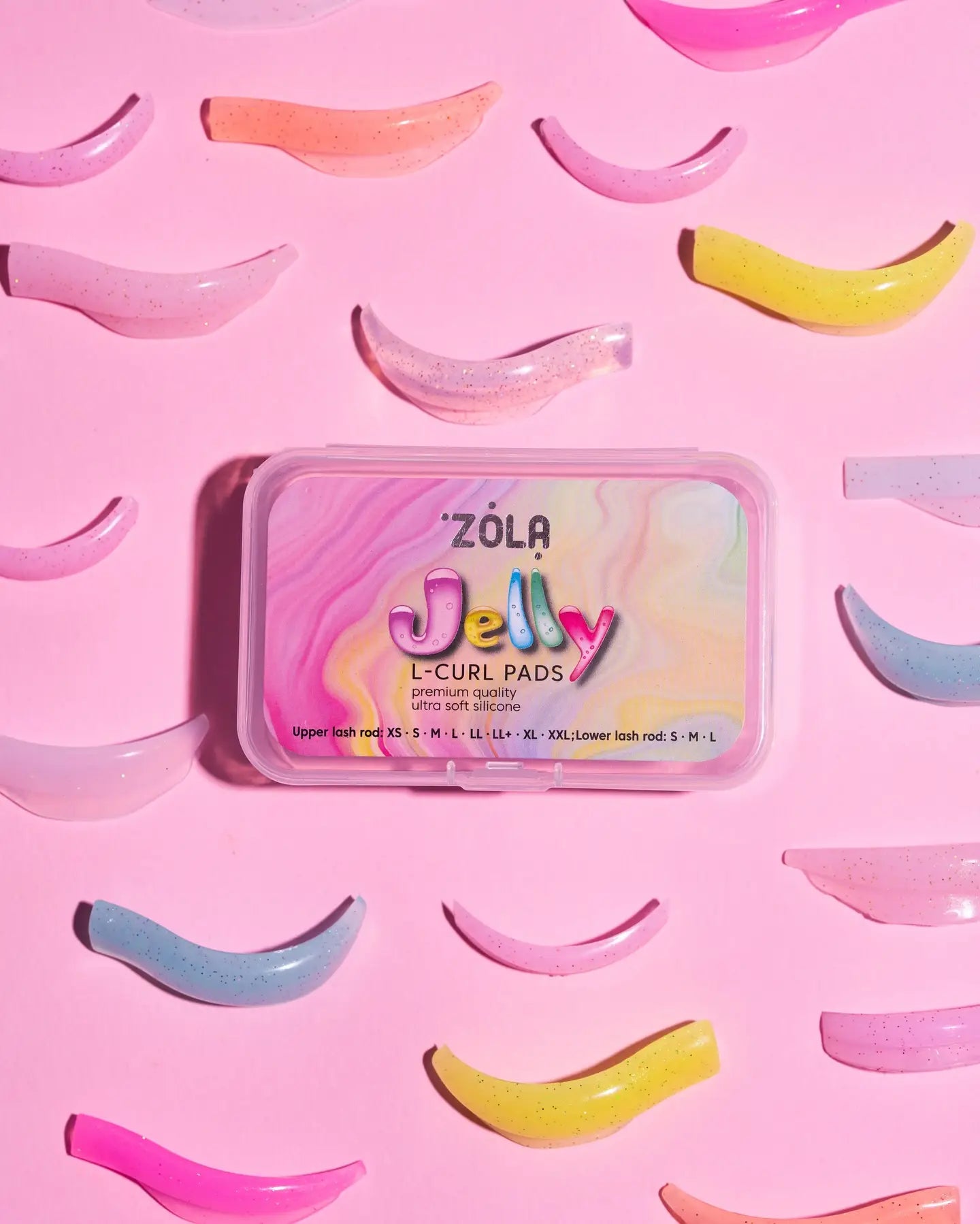 Zola Zestaw Wałeczków Silikonowych Jelly L-Curl Do Górnych I Dolnych Rzęs (XS, S, M, L, LL, LL+, XL, XXL)