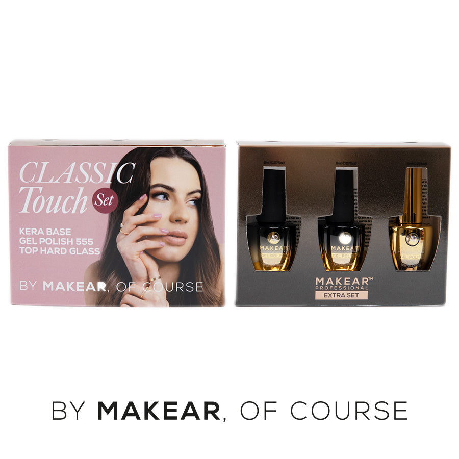 Makear Zestaw Classic Touch - Lakier Hybrydowy, Baza, Top
