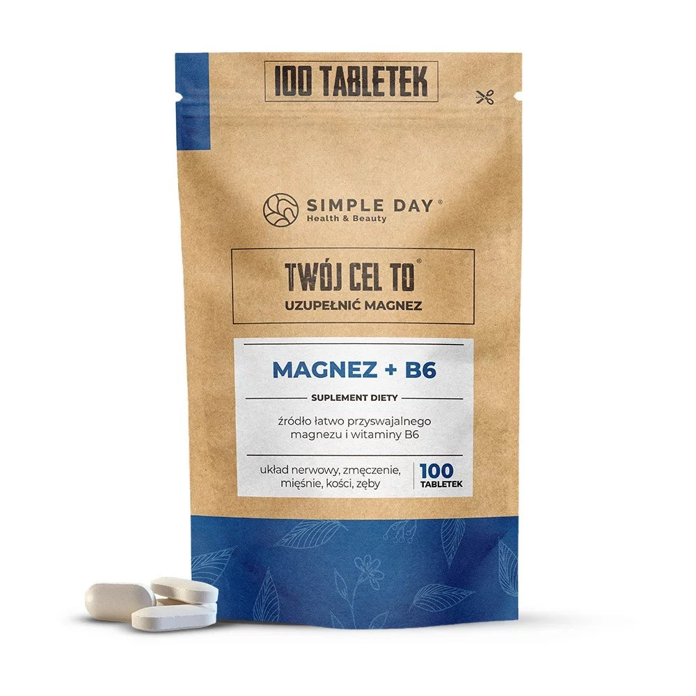 Twój Cel To Magnez + B6 Suplement Diety Na Mięśnie 100 Tabletek