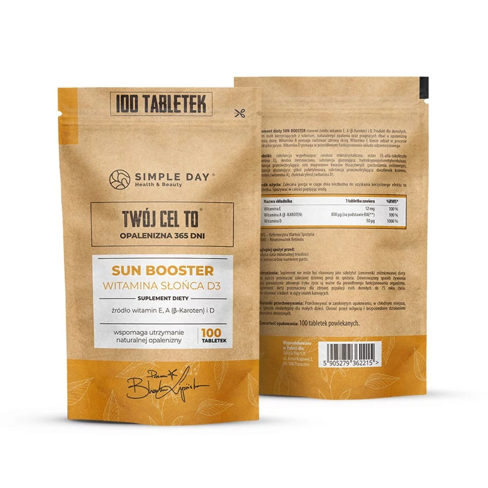 Twój Cel To Sun Booster Suplement Diety Wspierający Opalanie 100 Tabletek