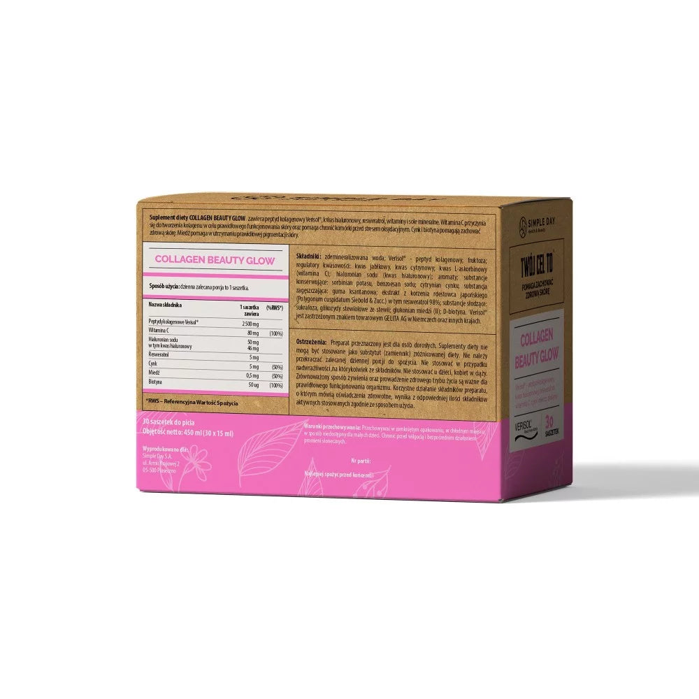 Twój Cel To Collagen Beauty Glow Suplement Diety Wspierający Skórę 30 Saszetek