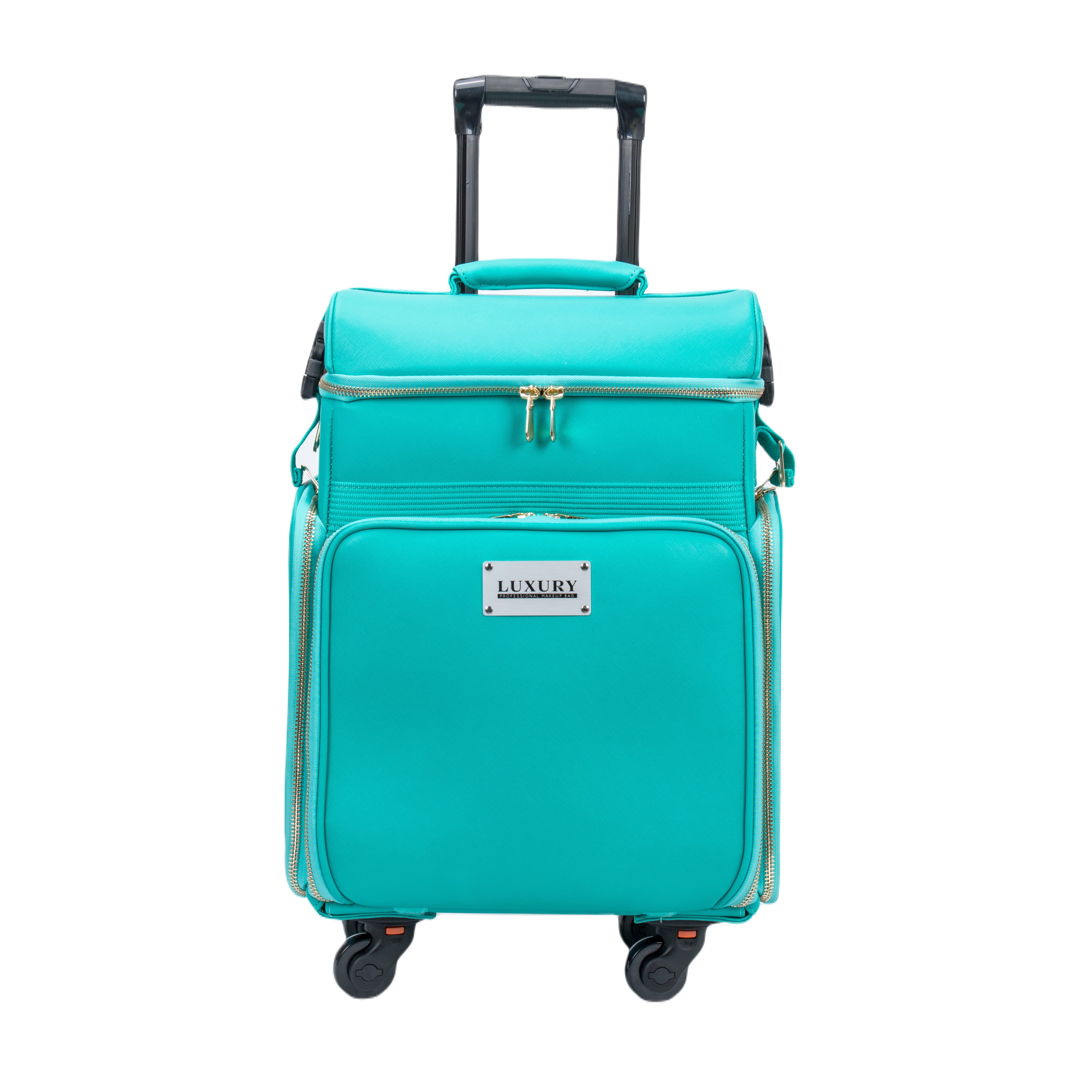 Luxury Makeup Bag Kufer Kosmetyczny - Walizka Wizażysty Średnia Luxury LX-P56 Sky Blue