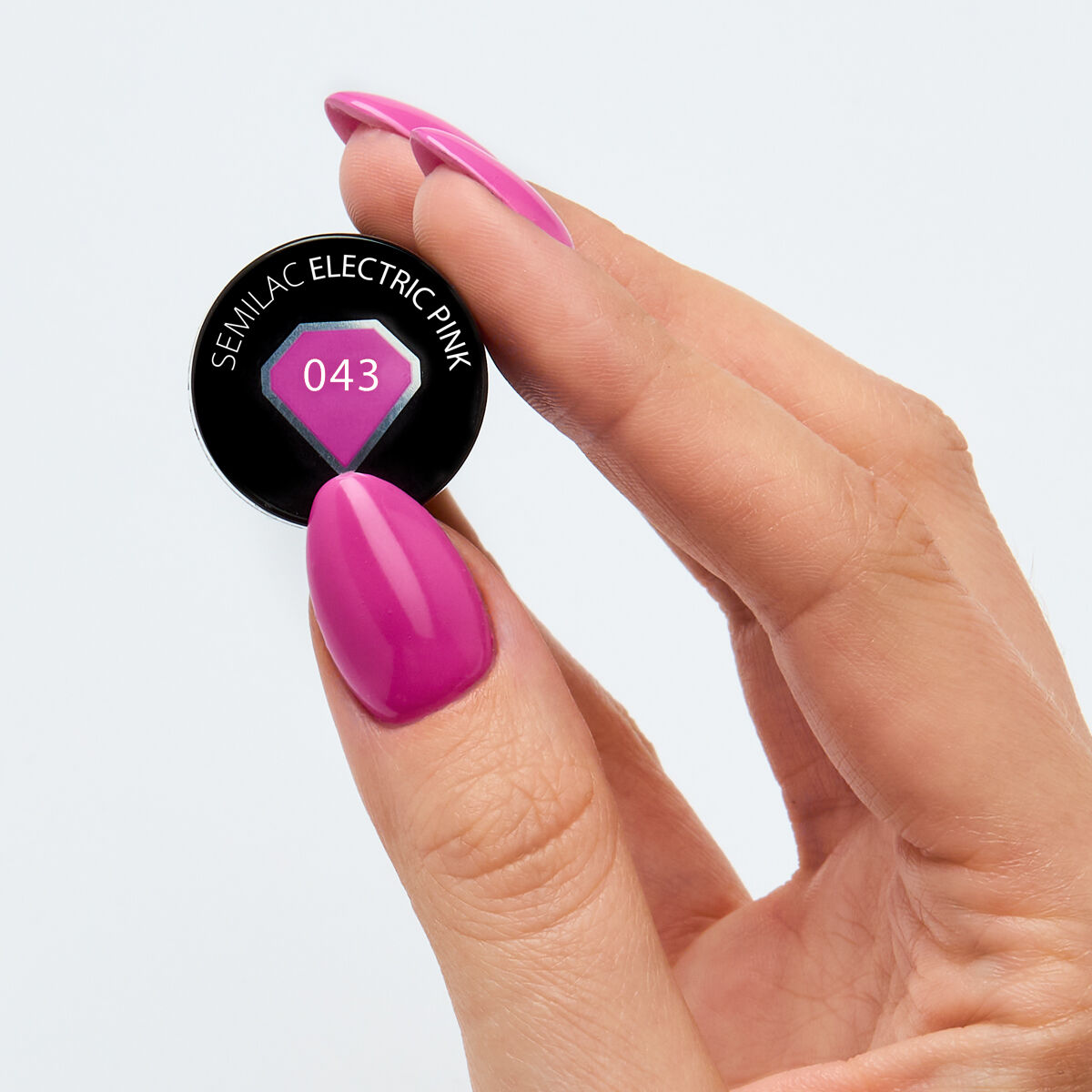 Lakier Hybrydowy Semilac 043 Electric Pink - 7 Ml