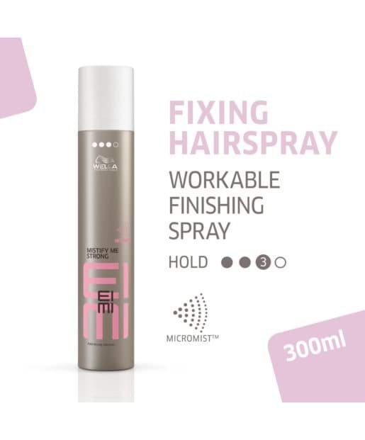 Wella Performance EIMI Mistify Me Strong Mocny Lakier Szybkoschnący Do Włosów, 300 Ml
