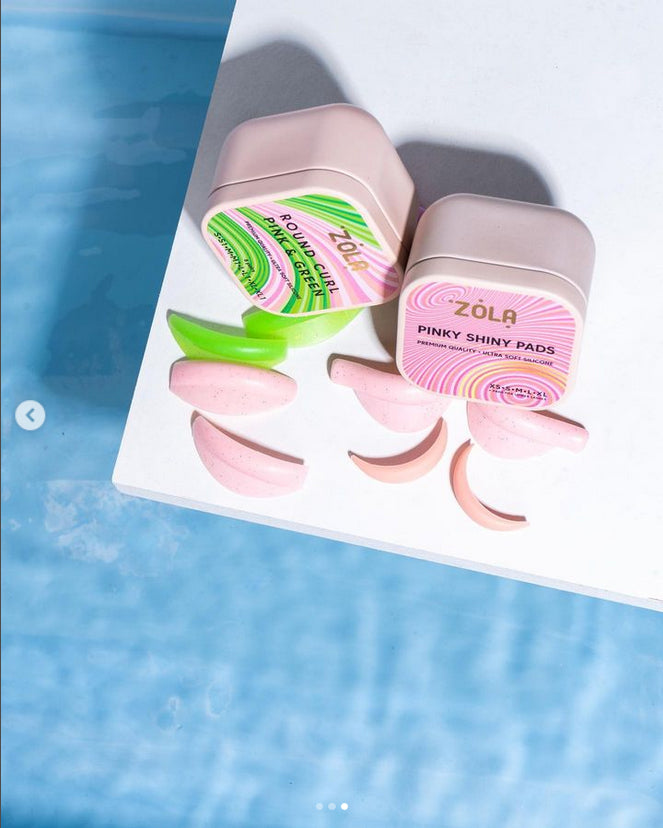 Zola Silikonowe Wałeczki Do Laminacji Pinky Shiny (XS, S, M, L, XL)