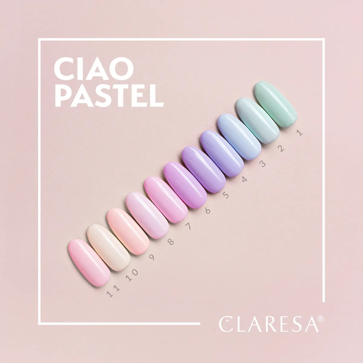 Claresa Lakier Hybrydowy Ciao,Pastel! 4 5g