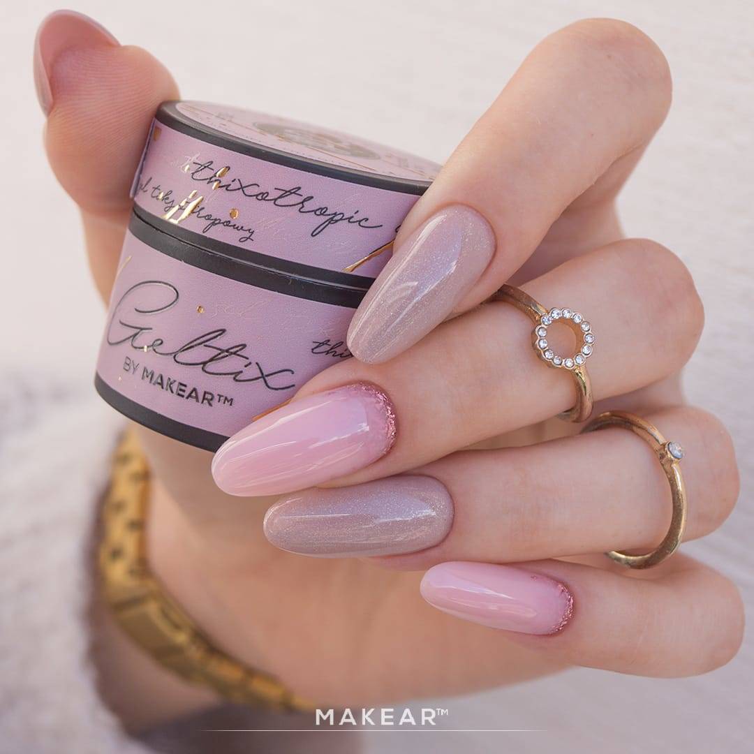 Makear GT02 - Geltix Żel Tiksotropowy - Secret Pink 15ml