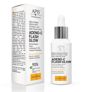 Apis Adeno-C Flash Glow Home Terapis Rozświetlające Serum Do Twarzy Z Witaminą C I Kwasem Ferulowym / 30ml