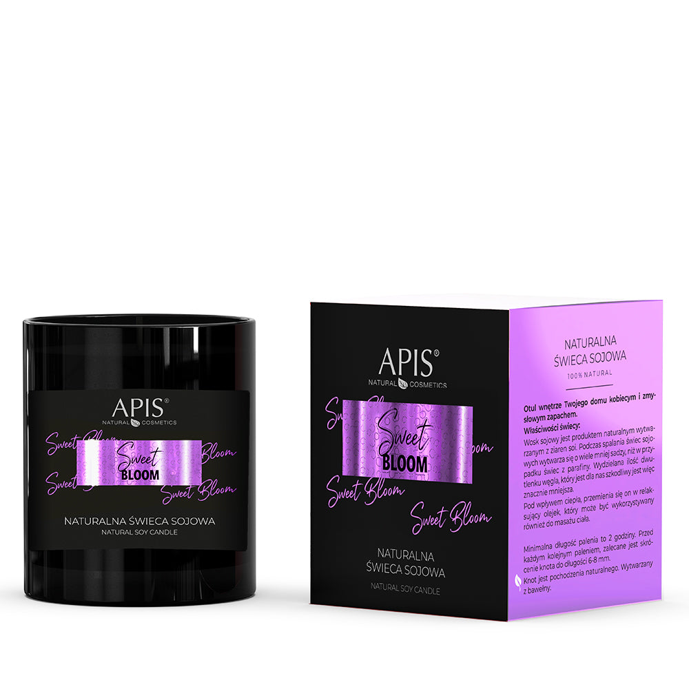 Apis Sweet Bloom Naturalna Świeca Sojowa 100% / 220 G