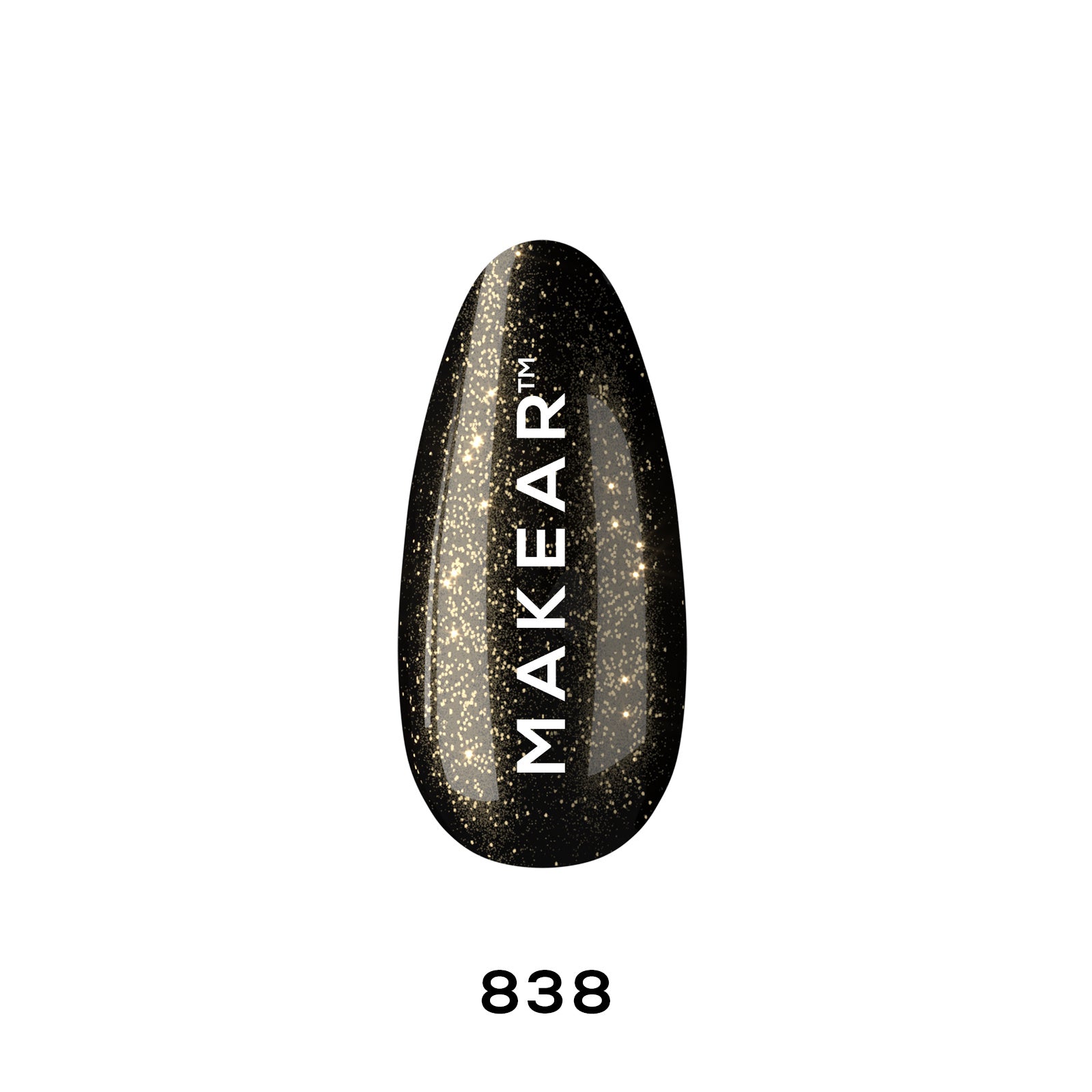 Makear Lakier Hybrydowy 838 Glitter 8 ml