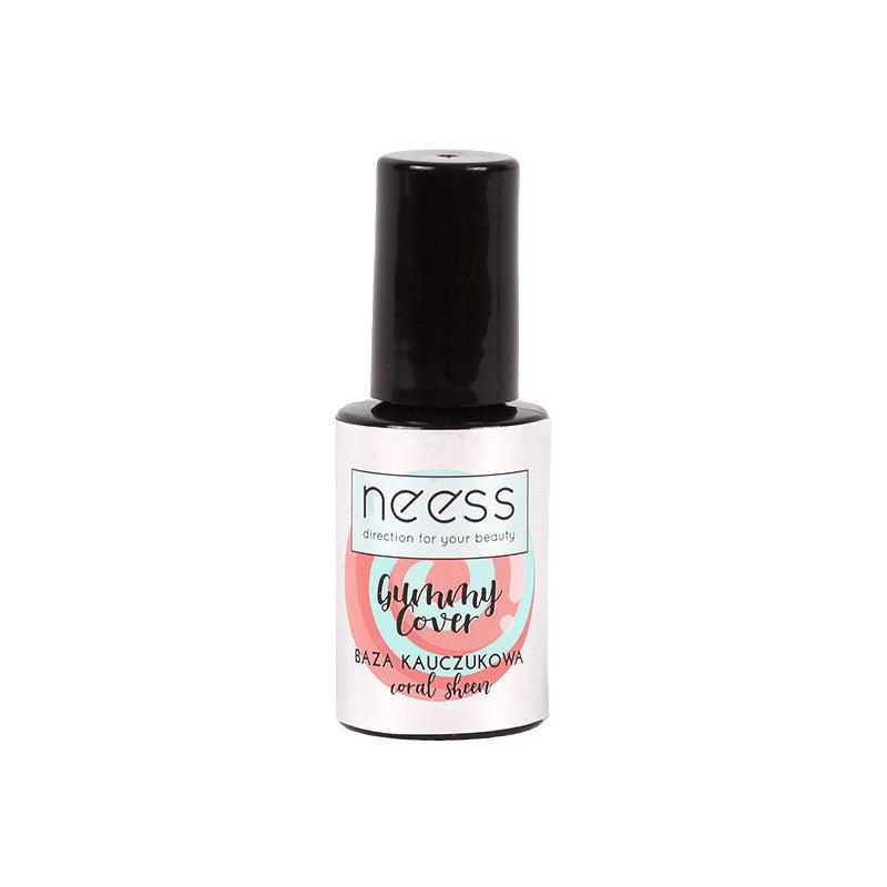 Donegal Kauczukowa Baza Do Lakierów Hybrydowych Neess Gummy Cover - Coral Sheen