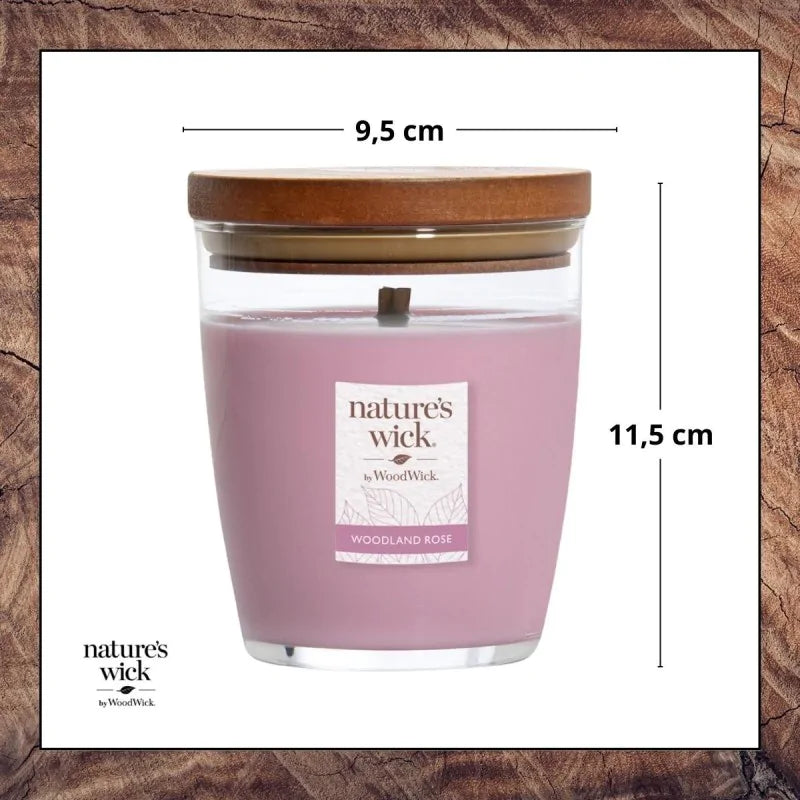 Yankee Candle Nature's Wick Świeca Średnia Woodland Rose