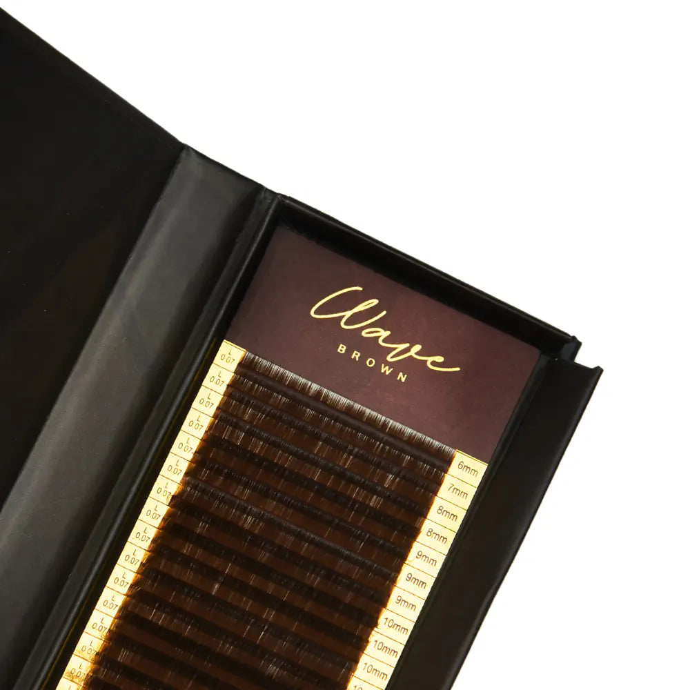 Noble Lashes Brązowe Rzęsy Wave Brown - Brown