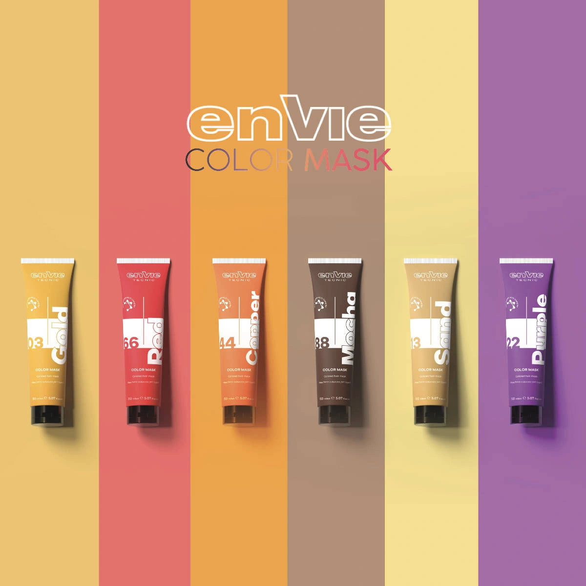Poniks Envie Color Maska Koloryzująca Do Włosów 0.44 Miedziana Copper 150 ml