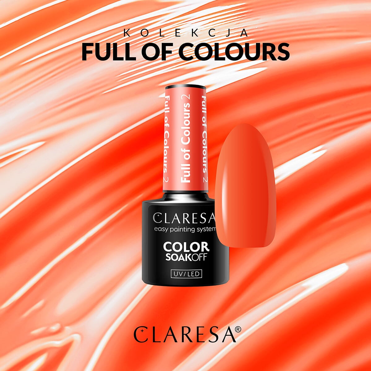 Claresa - Lakier hybrydowy Full Of Colours 2 -5g