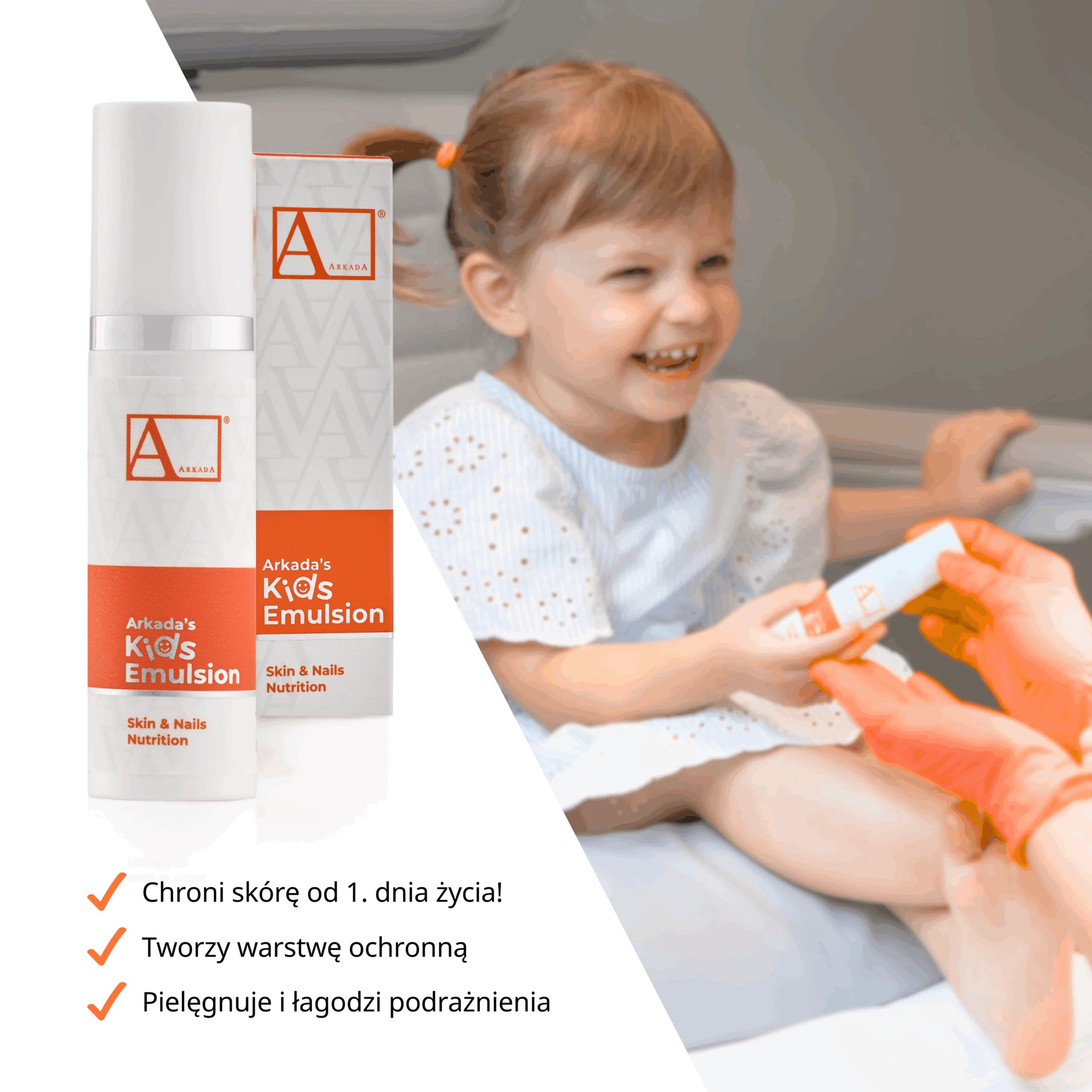 Arkada’s Kids Emulsion Naturalna Emulsja Ochronno-Pielęgnacyjna Dla Dzieci 15ml