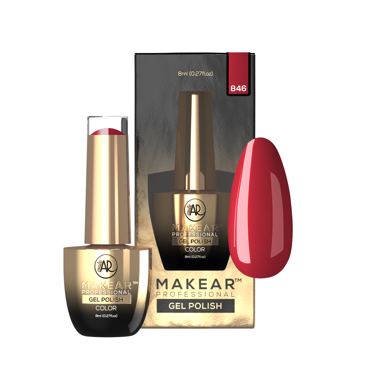 MAKEAR Makear Lakier Hybrydowy 846 Regular 8 ml