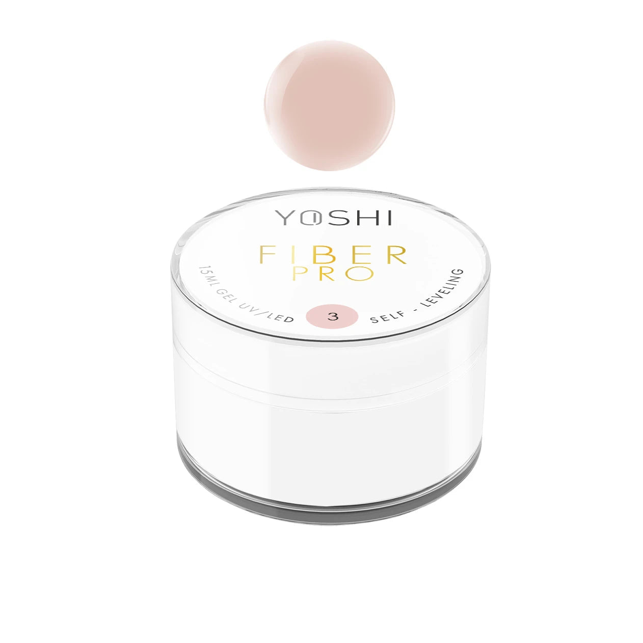 Yoshi - Żel Samopoziomujący Fiber PRO Gel UV LED No 3 15ml