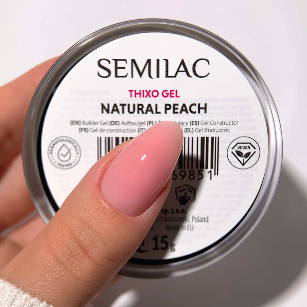 Semilac Żel Budujący Thixo Gel Natural Peach 15 g