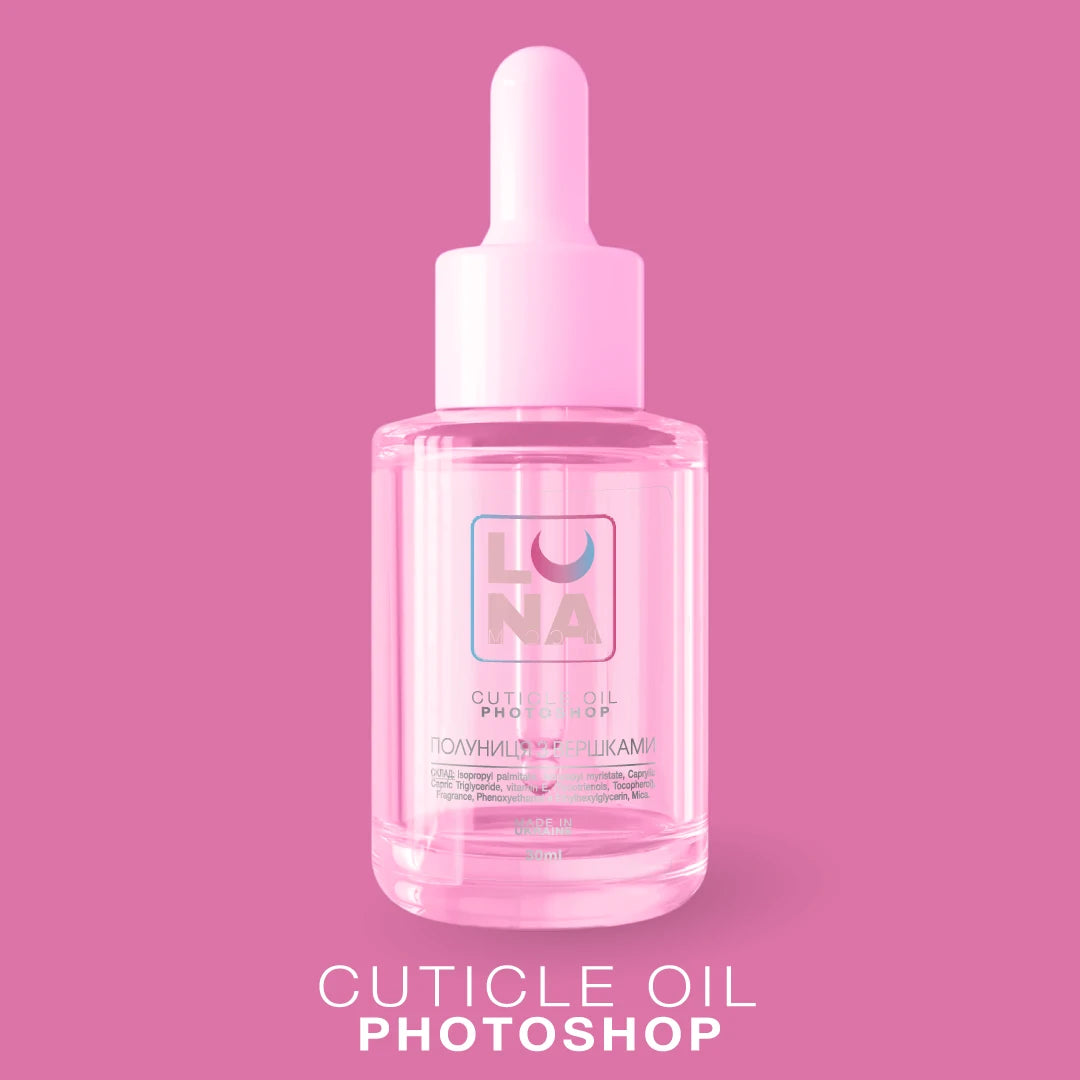 LunaMoon Photoshop Oil Suchy Olejek Do Skórek Strawberry Aroma With Cream 30ml
